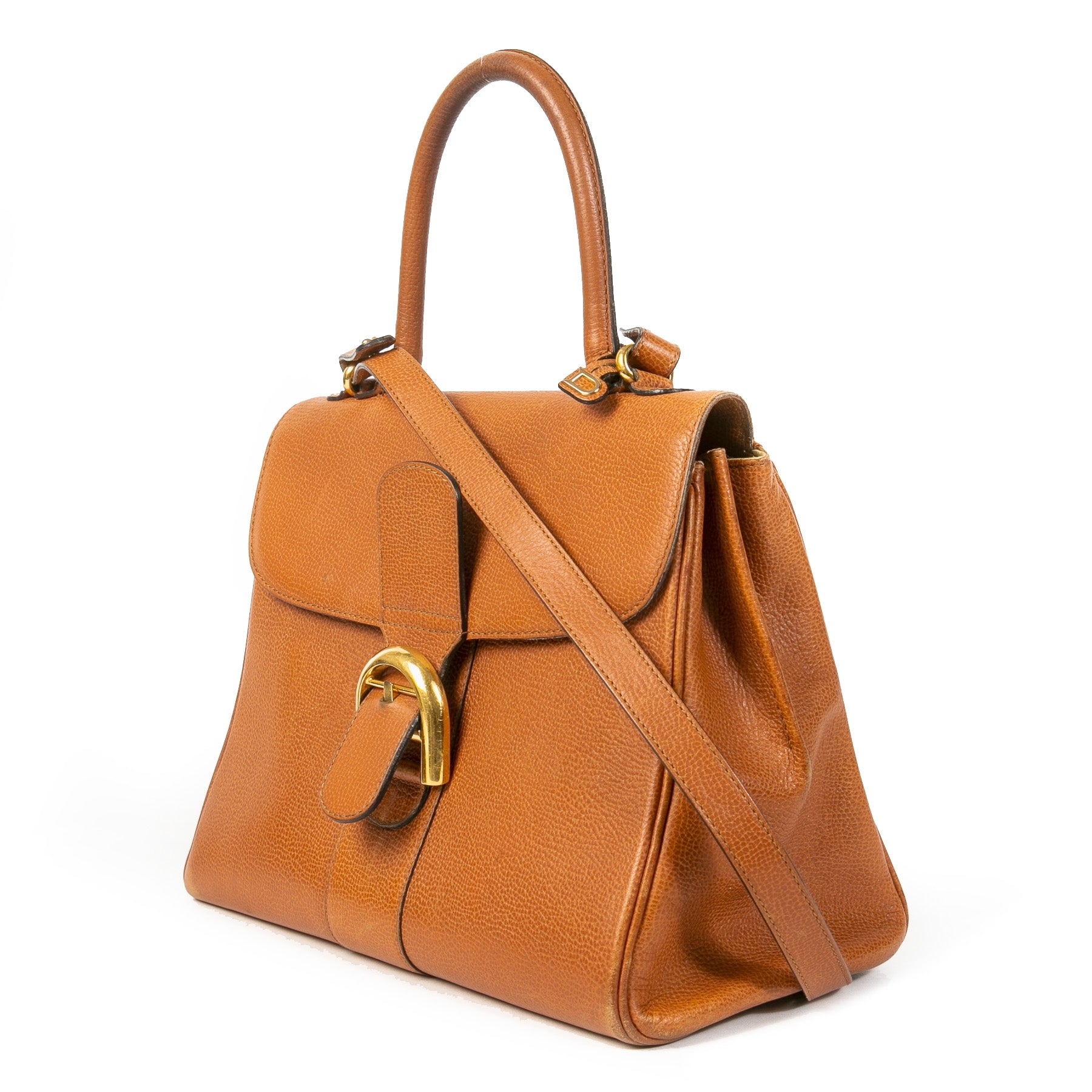 Buy and sell your authentic designer Delvaux Brillant Cognac MM + Strap online