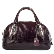 Authentic secondhand Prada Patent Leather Bowler Bag designer bags luxury vintage webshop designer brands fashion safe secure online shopping worldwide shipping