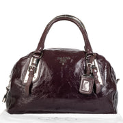 Authentic secondhand Prada Patent Leather Bowler Bag designer bags luxury vintage webshop designer brands fashion safe secure online shopping worldwide shipping