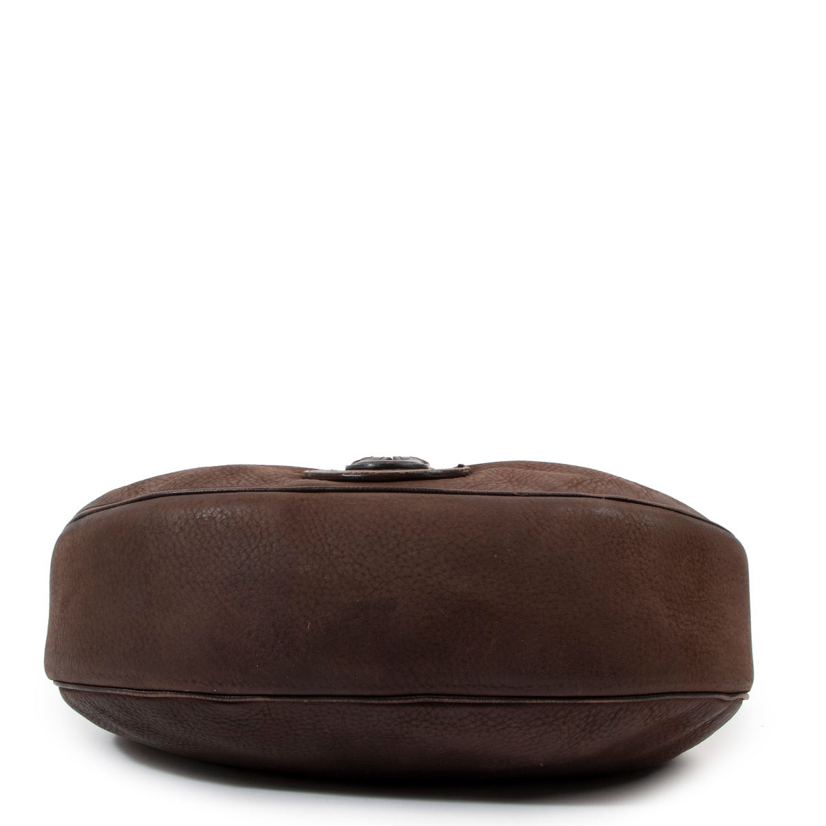 Sac à bandoulière Camille Delvaux en cuir nubuck marron