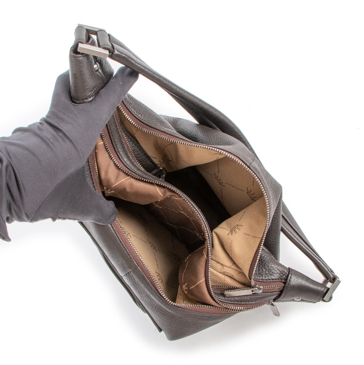 Sac à bandoulière Delvaux Le Pauline PM Café Cerf
