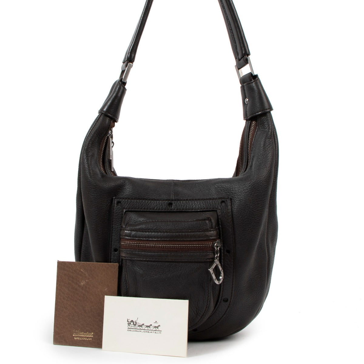 Delvaux Le Pauline Café Cerf Shoulder Bag