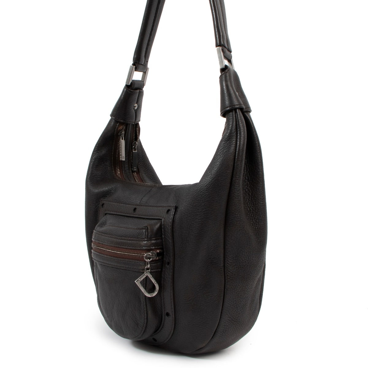 Sac à bandoulière Delvaux Le Pauline PM Café Cerf