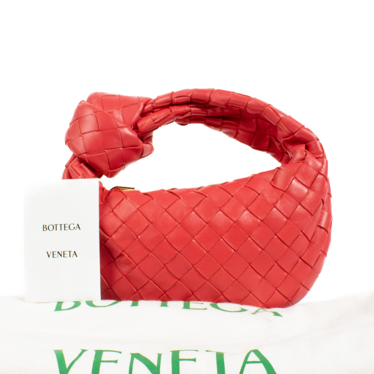 Bottega Veneta Cranberry Intrecciato Mini Jodie