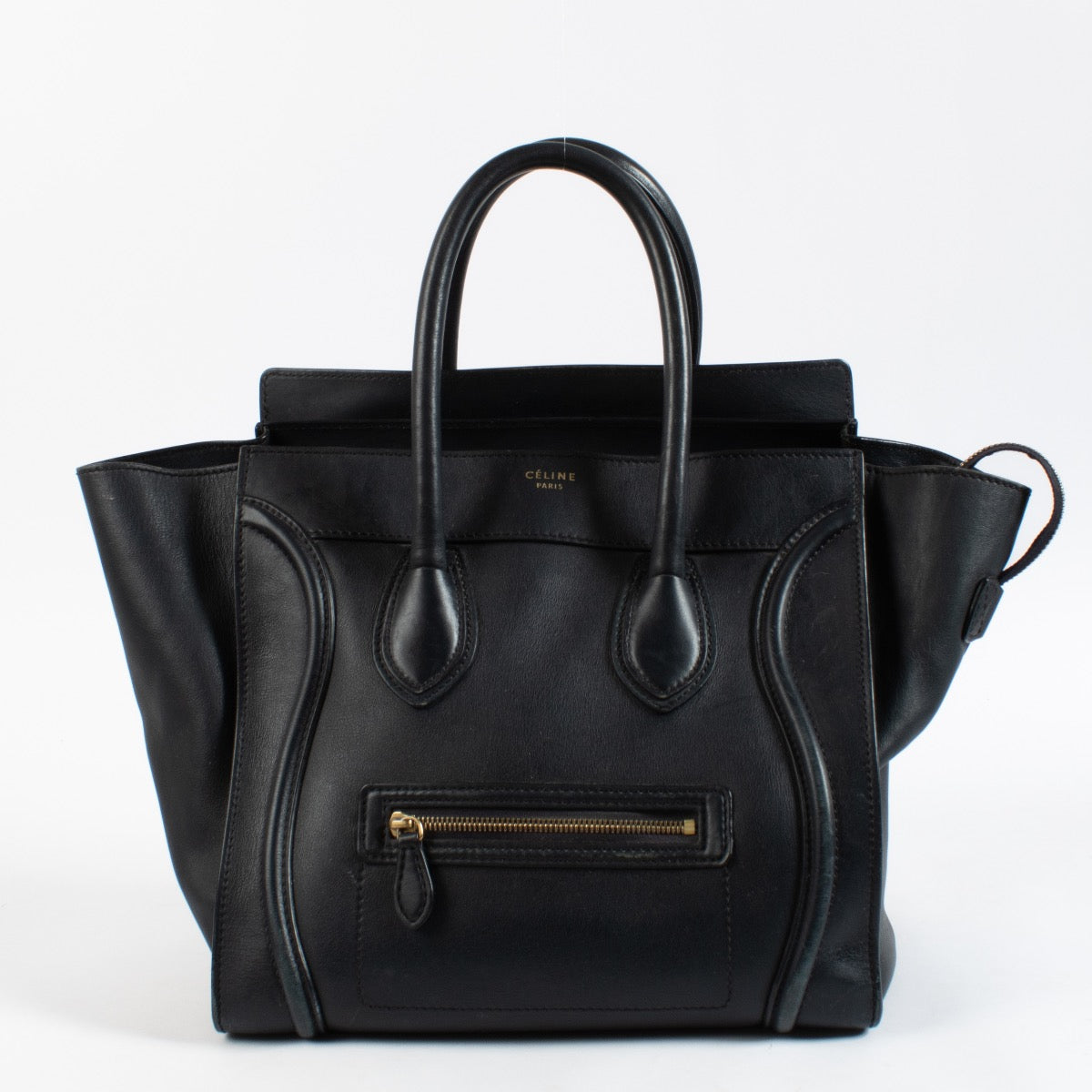Shop 100% authentic second hand Celine Black Smooth Calf Mini Luggage Bag on Labellov.com
