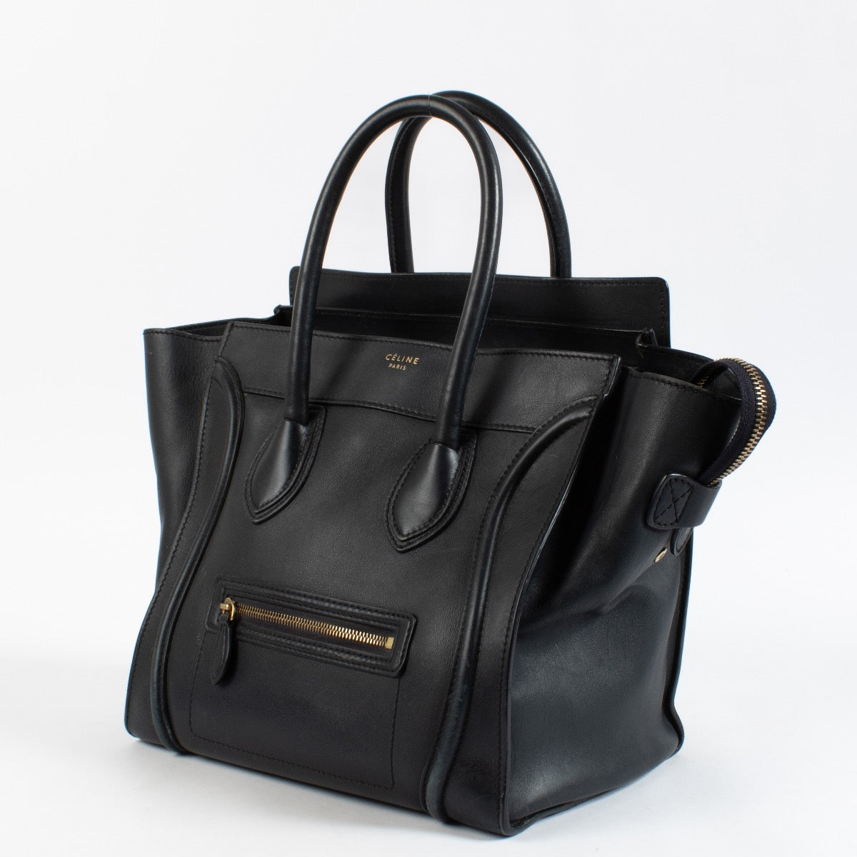 Shop 100% authentic second hand Celine Black Smooth Calf Mini Luggage Bag on Labellov.com