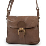Delvaux Taupe Brillant Lambskin Leather Crossbody