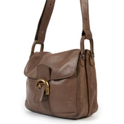 Delvaux Taupe Brillant Lambskin Leather Crossbody