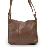 Delvaux Taupe Brillant Lambskin Leather Crossbody in good condition for sale on Labellov vintage site for 2nd hand designer bags in original state