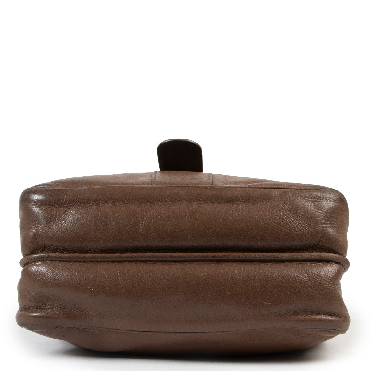 Delvaux Taupe Brillant Lambskin Leather Crossbody at Labellov