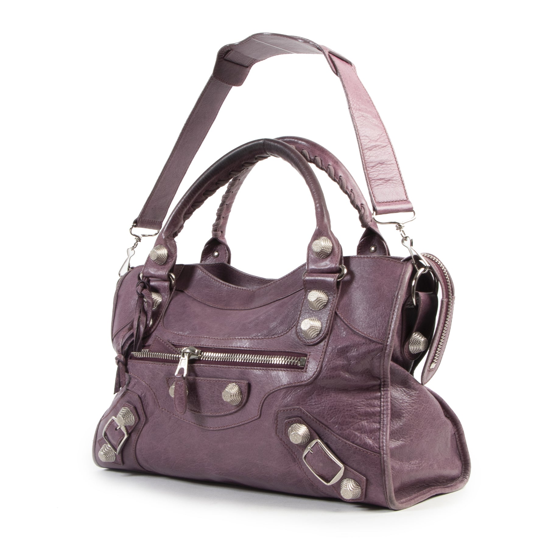 Balenciaga Purple Giant City PHW pour le meilleur prix chez Labellov à Anvers Belgique