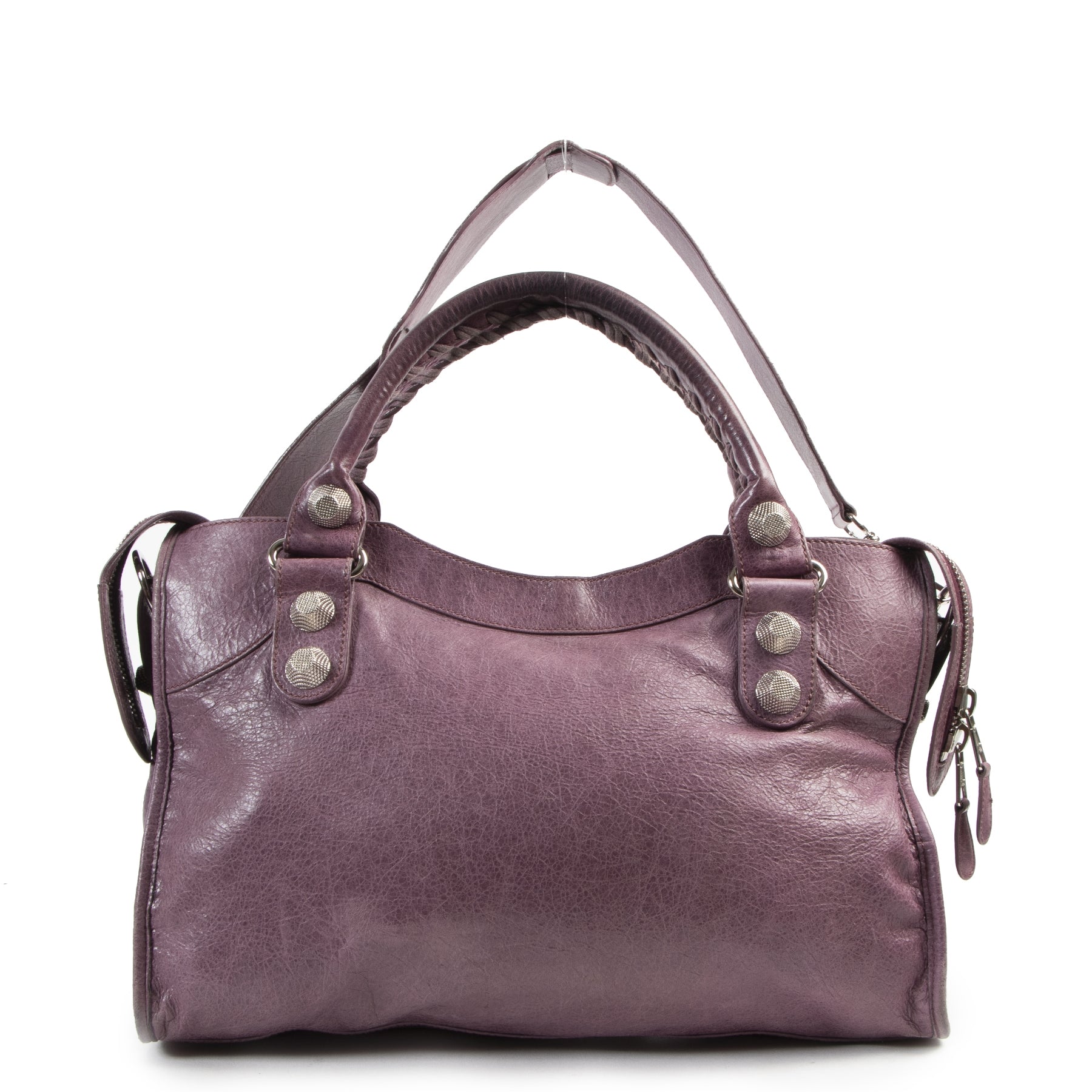 Are you looking for an authentic designer Balenciaga Purple Giant City PHW