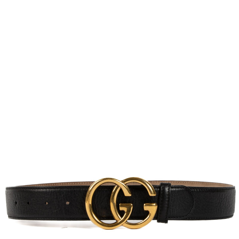 shop 100% authentic second hand Gucci Black Double G Belt - Size 80 on Labellov.com