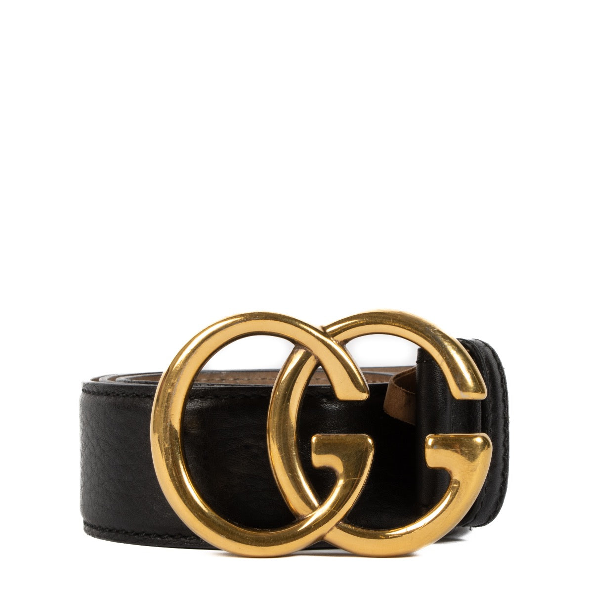 shop 100% authentic second hand Gucci Black Double G Belt - Size 80 on Labellov.com