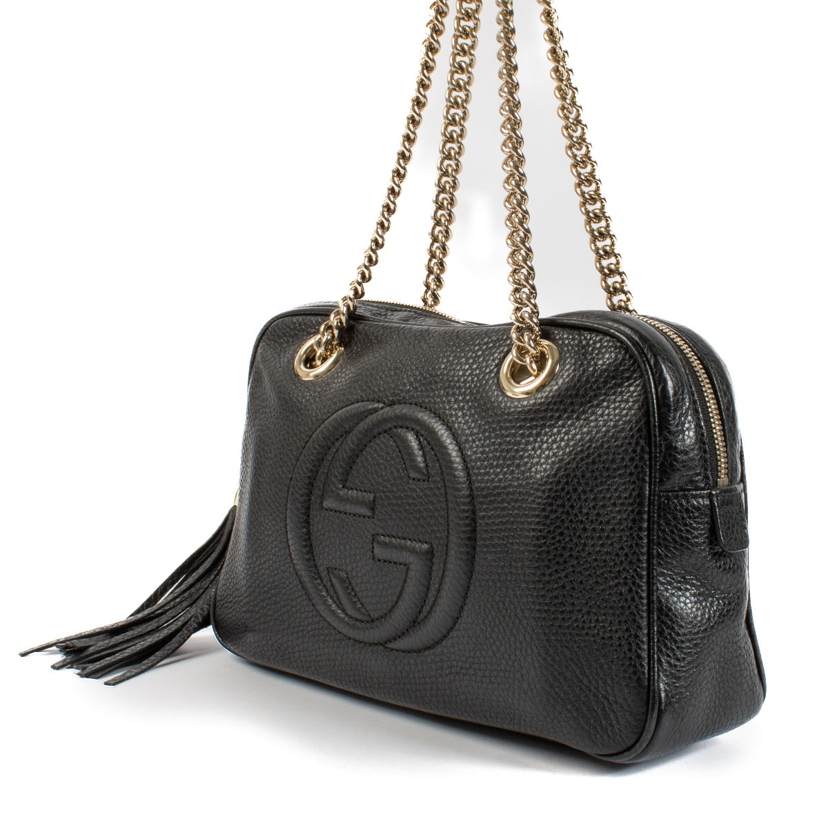 Gucci Black Soho Shoulder Bag aan de beste prijs bij Labellov tweedehands luxe in Anterpen en Knokke.