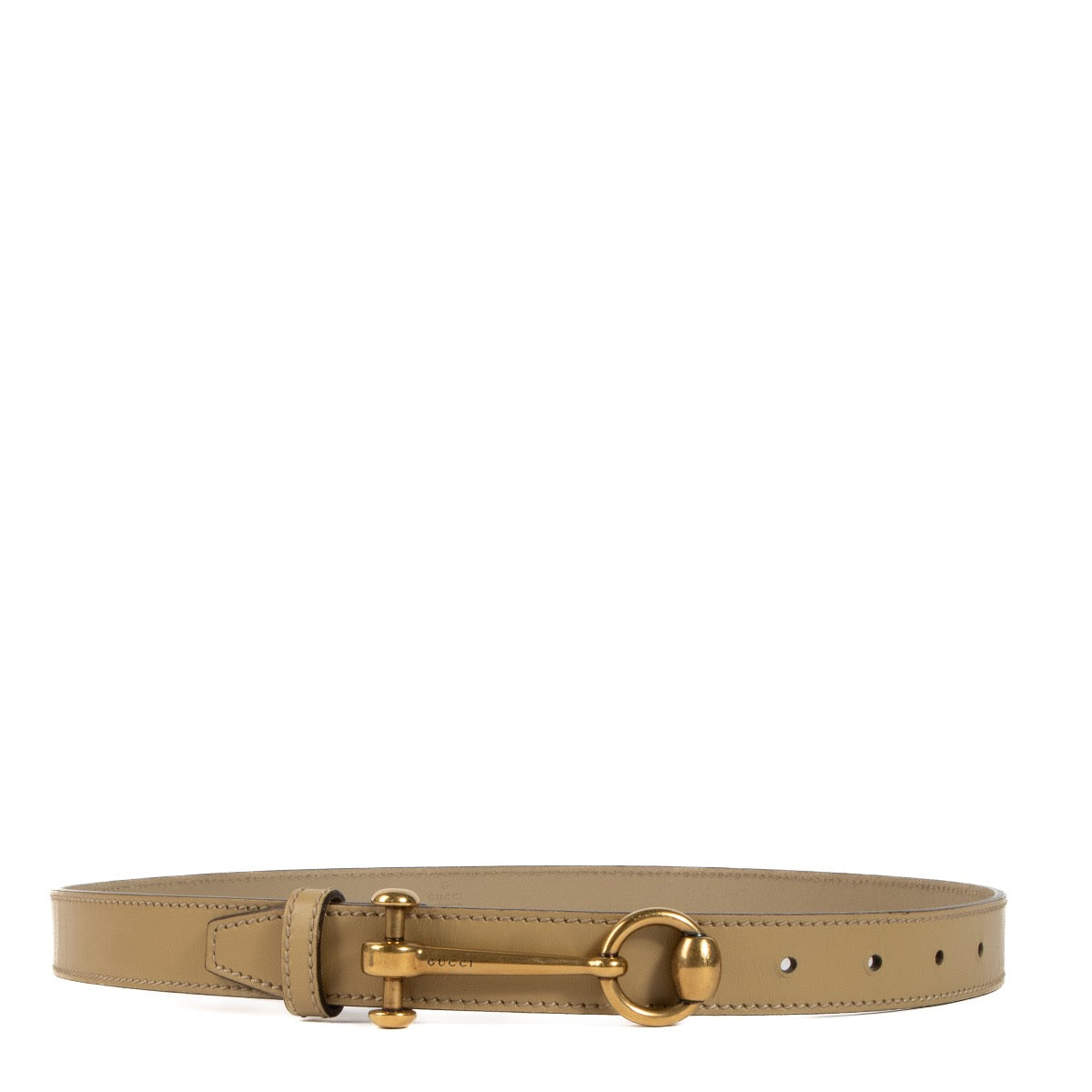 Shop 100% authentic secondhand Gucci Beige Horsebit Slim Belt on Labellov.com