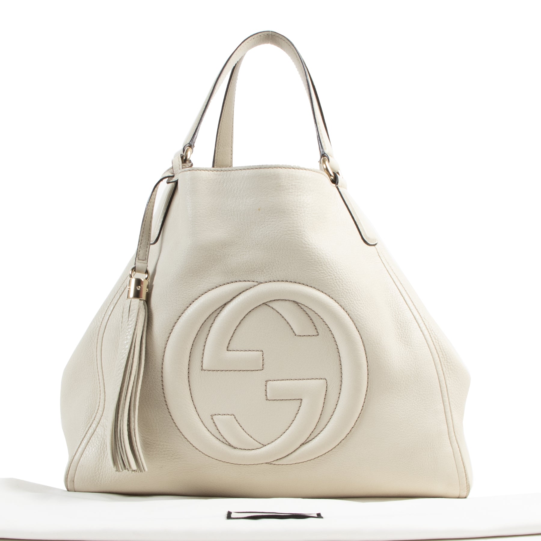 Achetez secur en ligne votre sac Gucci Soho Cream Shopper Bag pour le meilleur prix chez Labellov à Anvers