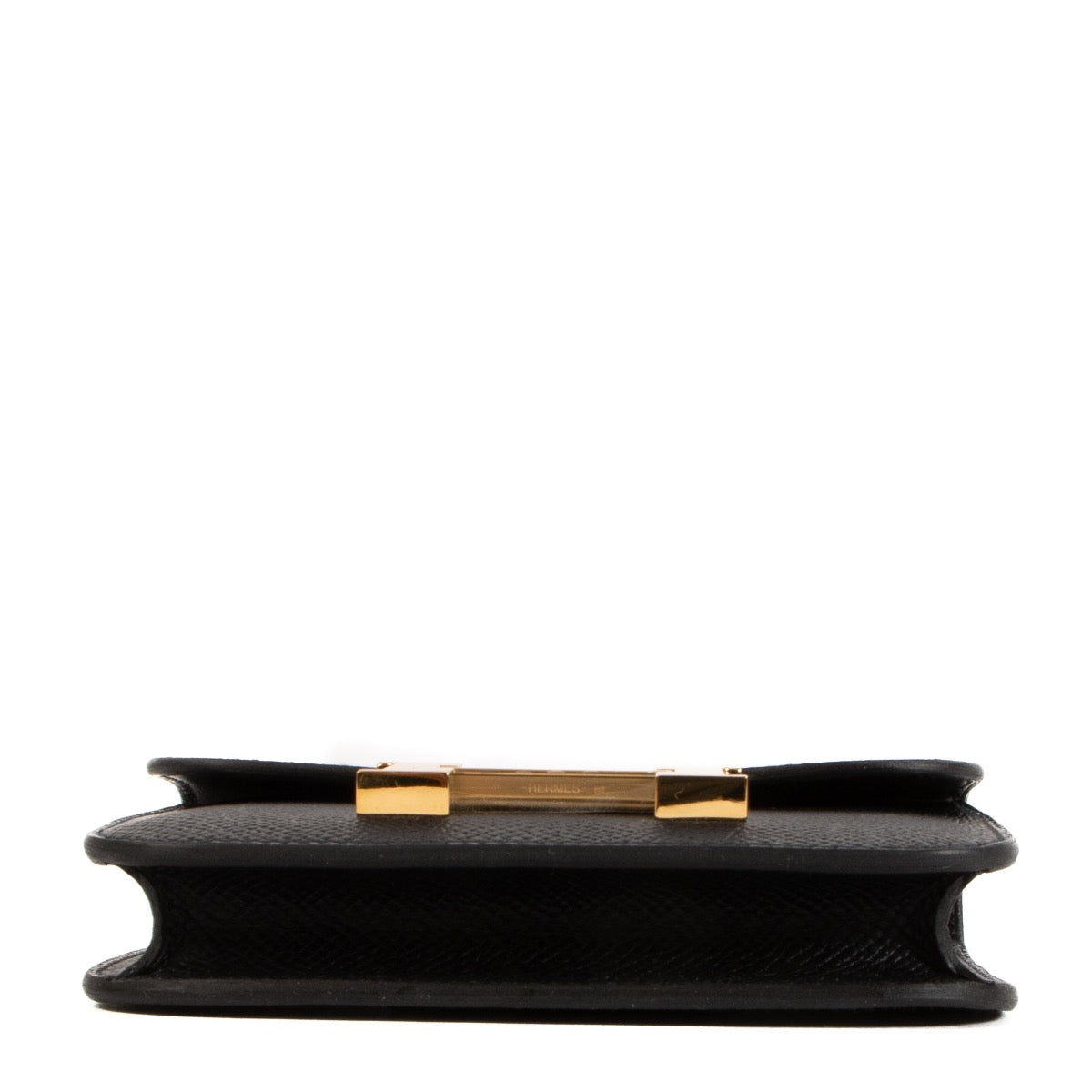 Shop safe online at Labellov in Antwerp, Brussels and Knokke this 100% authentic second hand Hermès Noir Epsom Constance Slim Wallet