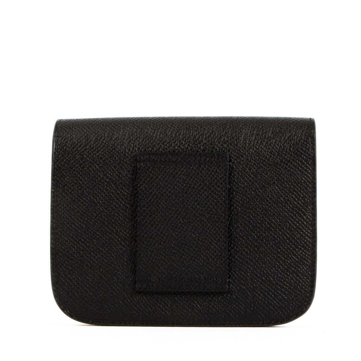 Shop safe online at Labellov in Antwerp, Brussels and Knokke this 100% authentic second hand Hermès Noir Epsom Constance Slim Wallet