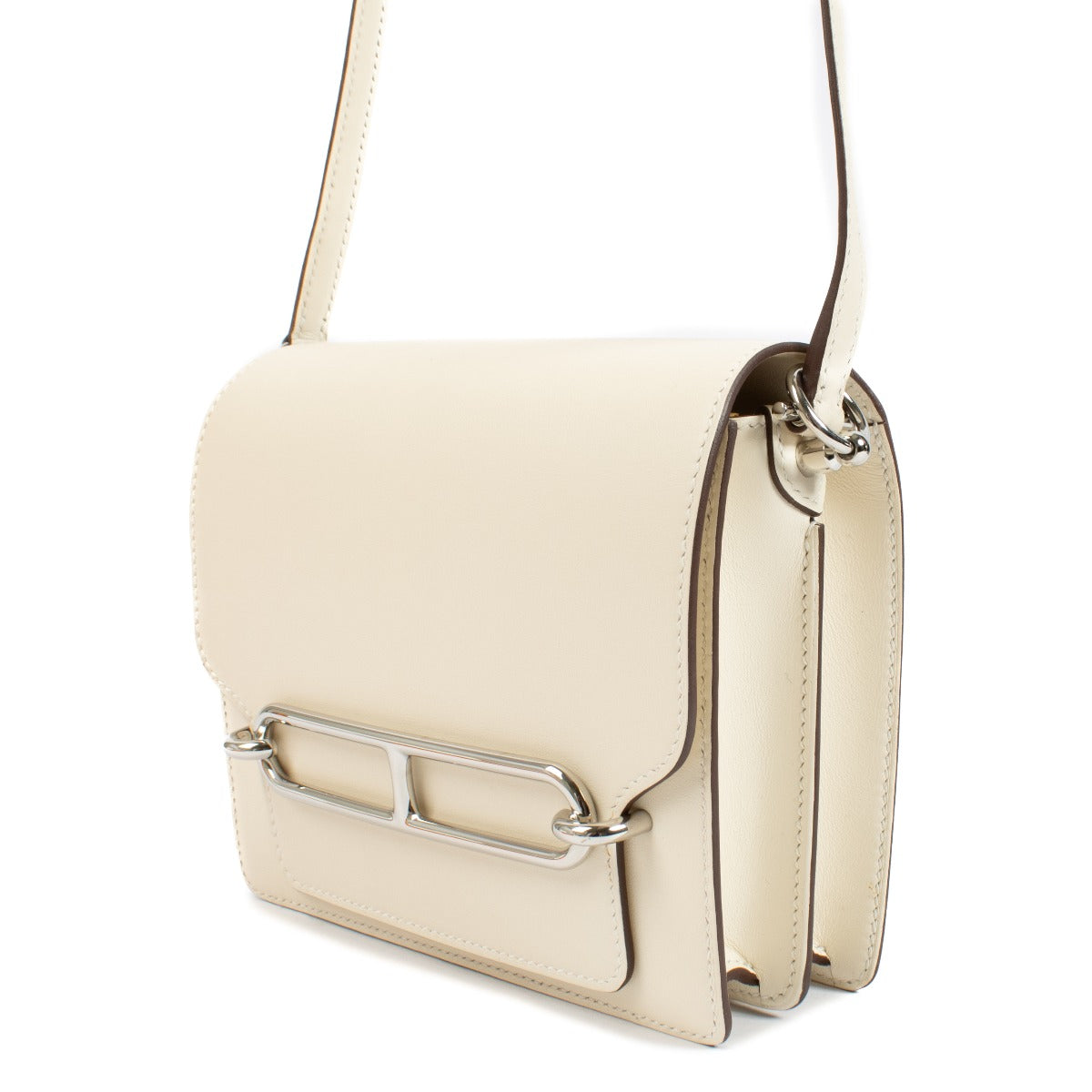 Authentic second hand Hermès Roulis Mini Nata Swift PHW on www.labellov.com