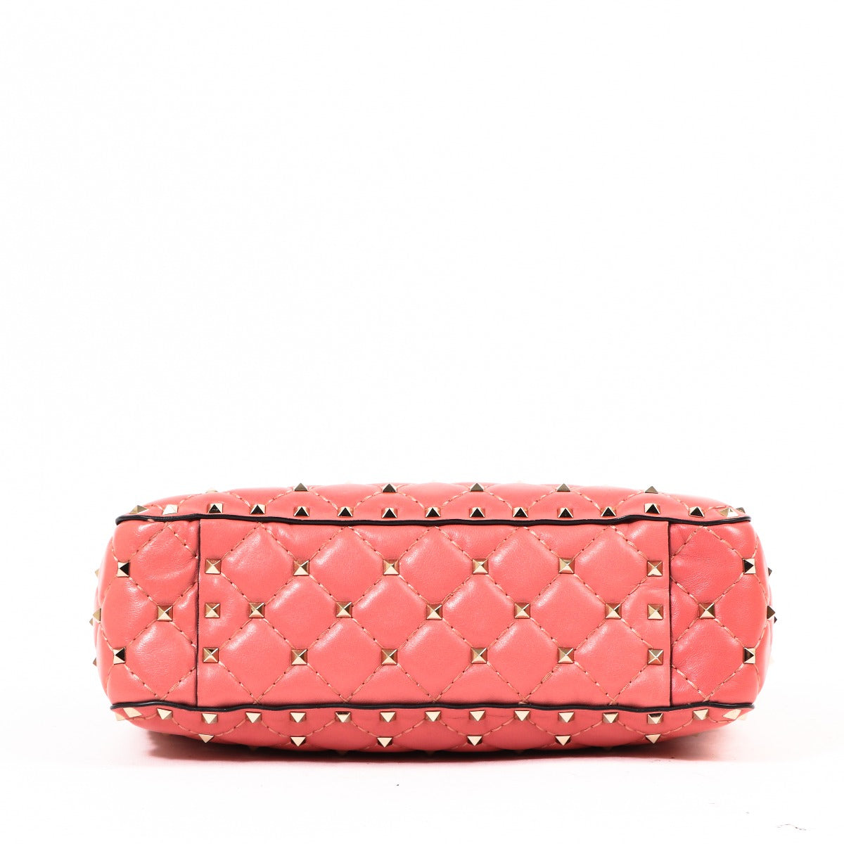 Valentino Garavani Roze Medium Rockstud Spike Nappa Tas + Rockstud Spike Schouderband