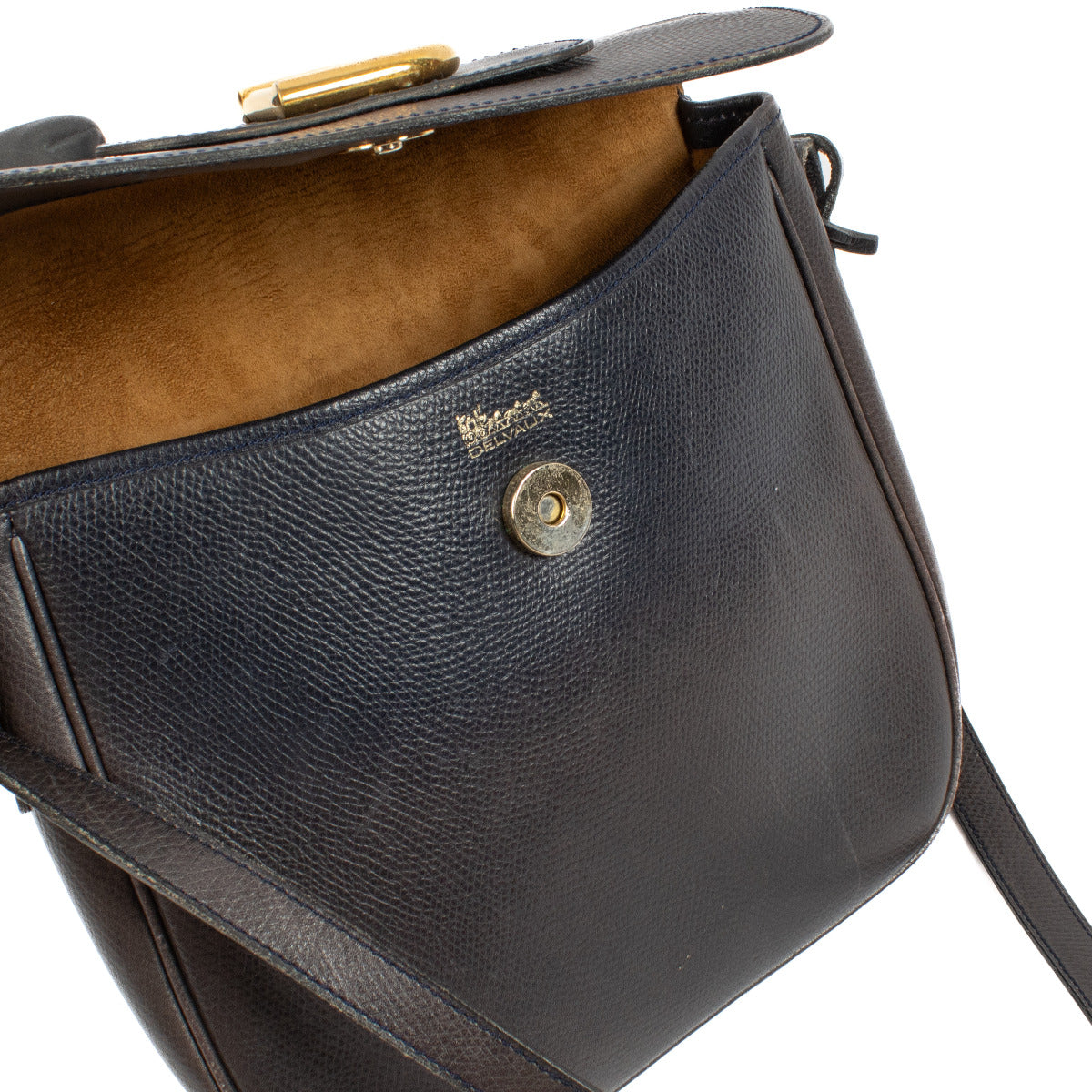 Delvaux Blauwe Vintage Crossbodytas