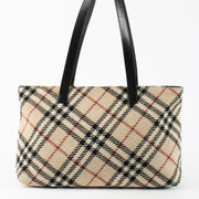 Authentic Second Hand Burberry Wool Nova Check Bag on Labellov.com