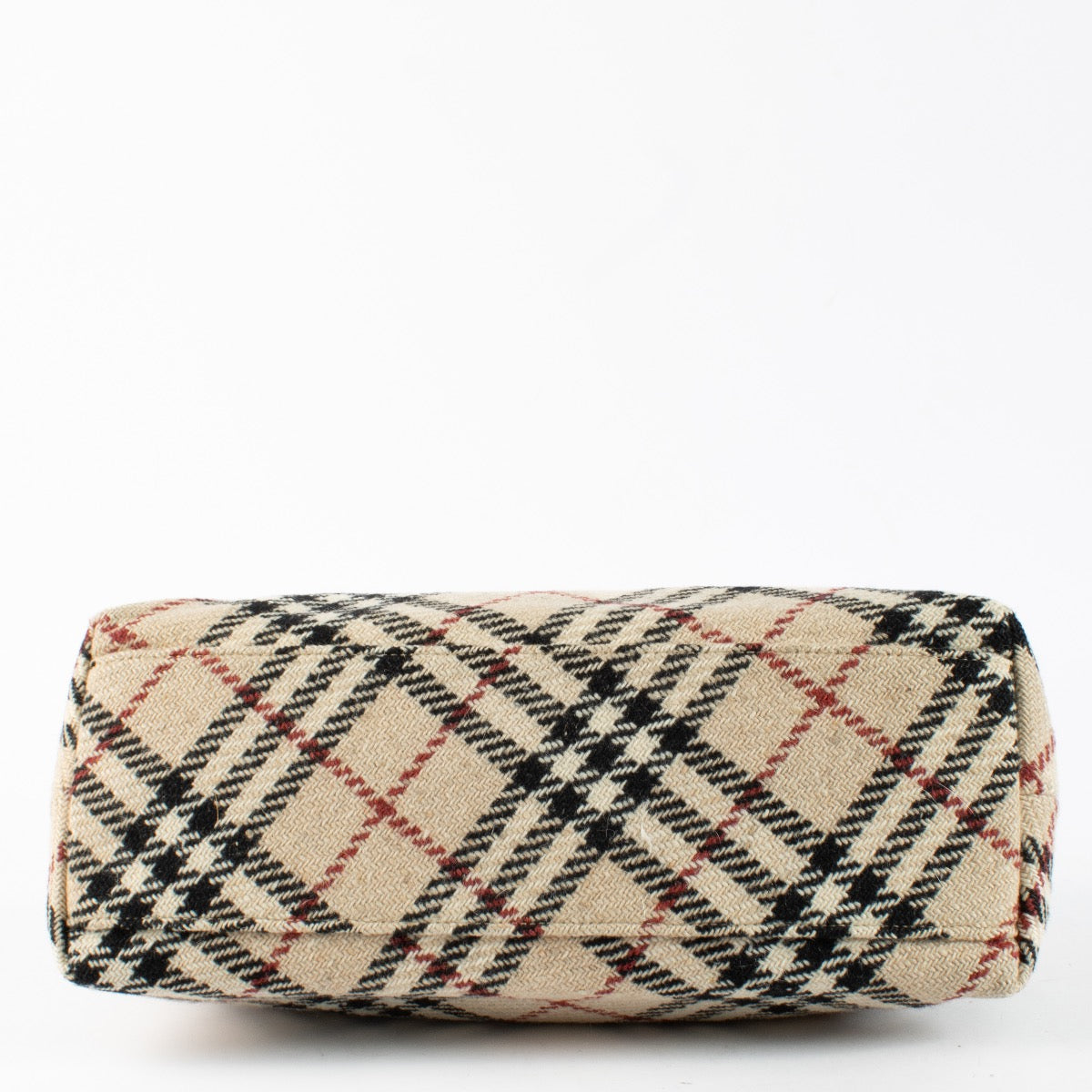 Authentic Second Hand Burberry Wool Nova Check Bag on Labellov.com