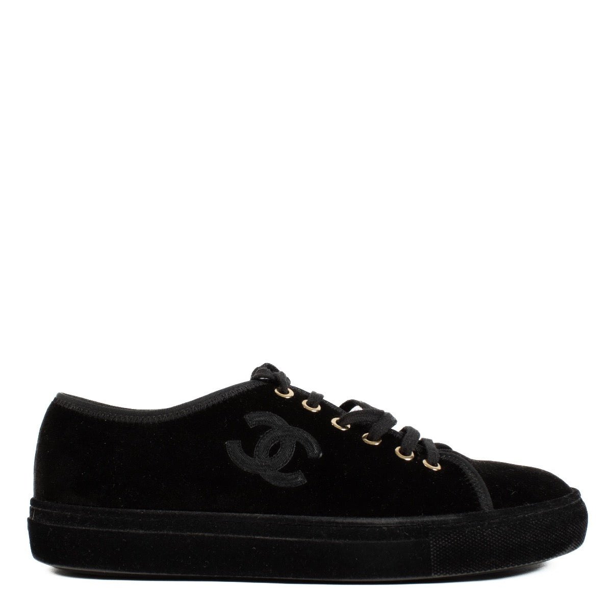 Authentic second hand Chanel Black Sneakers on Labellov.com