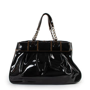 Shop safe online at Labellov in Antwerp this 100% authentic second hand Fendi Black Patent Leather Large B Bag