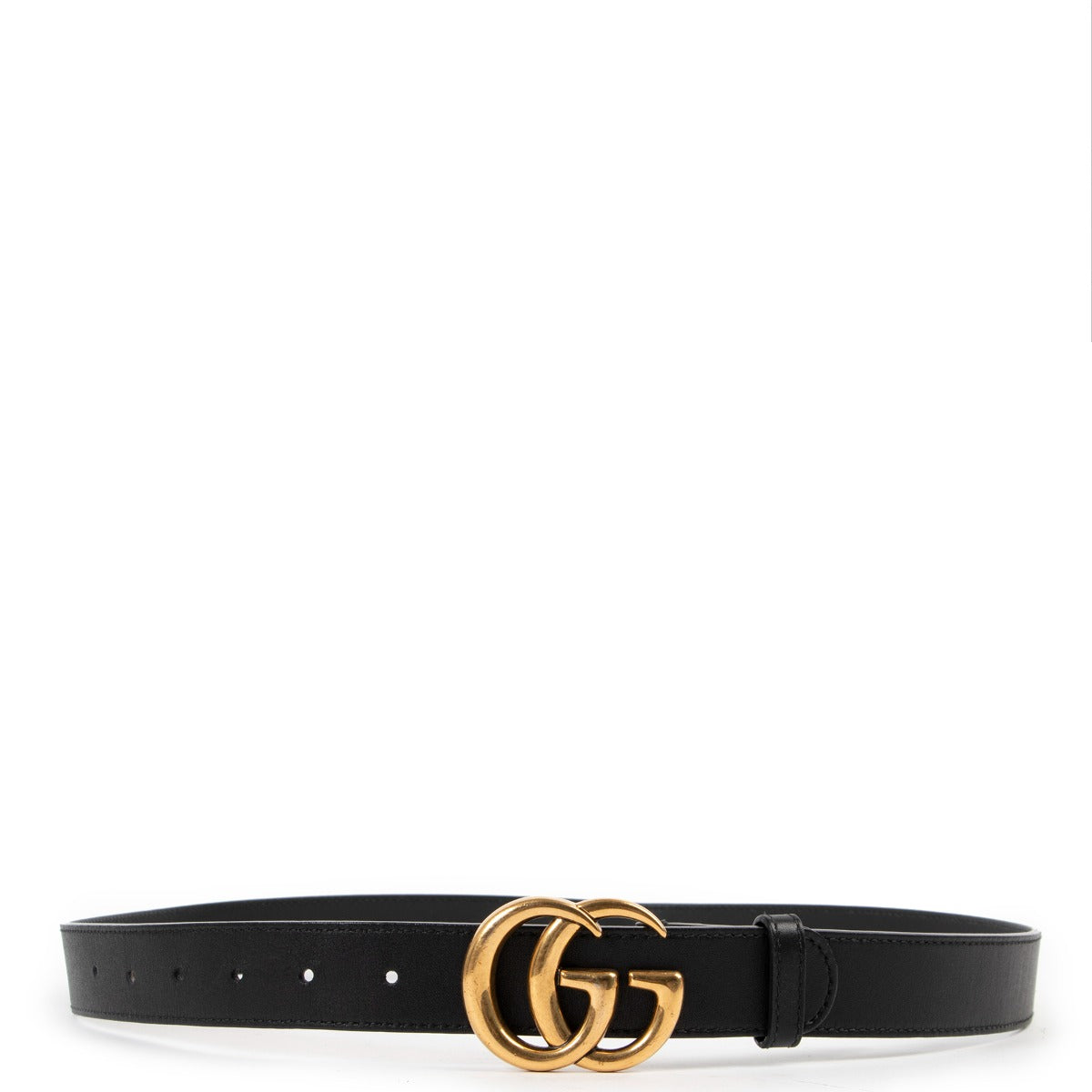 Buy an authentic second hand Gucci Black GG Marmont Belt at Labellov