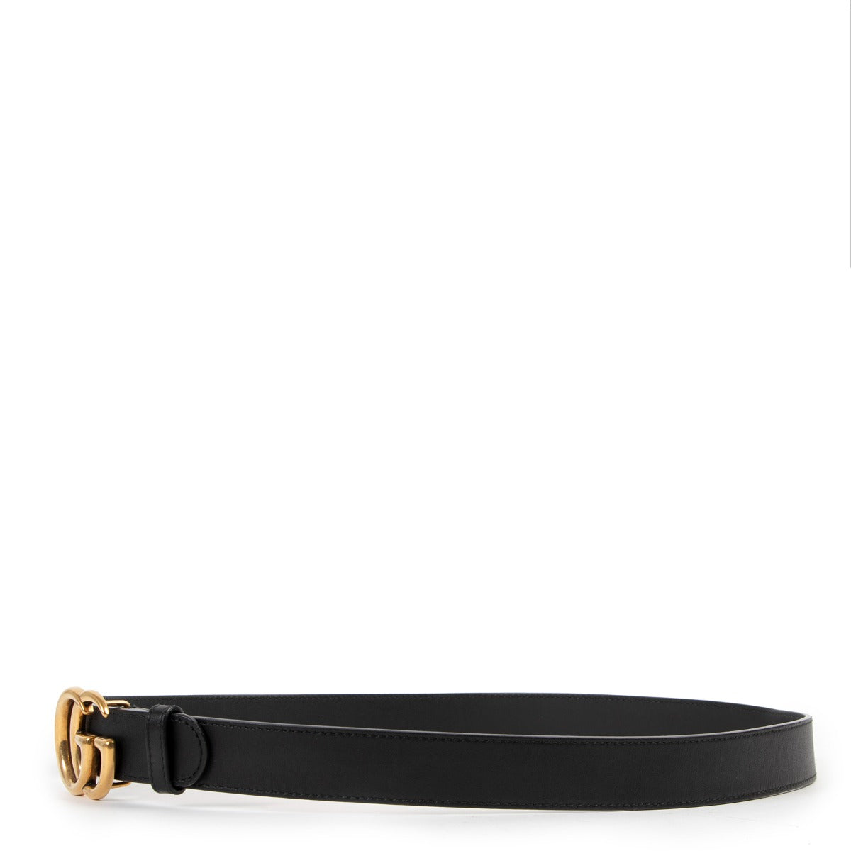 Buy an authentic second hand Gucci Black GG Marmont Belt at Labellov