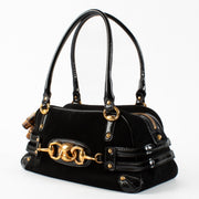 Authentic Second Hand Gucci Black Wave Boston Bag on Labellov.com