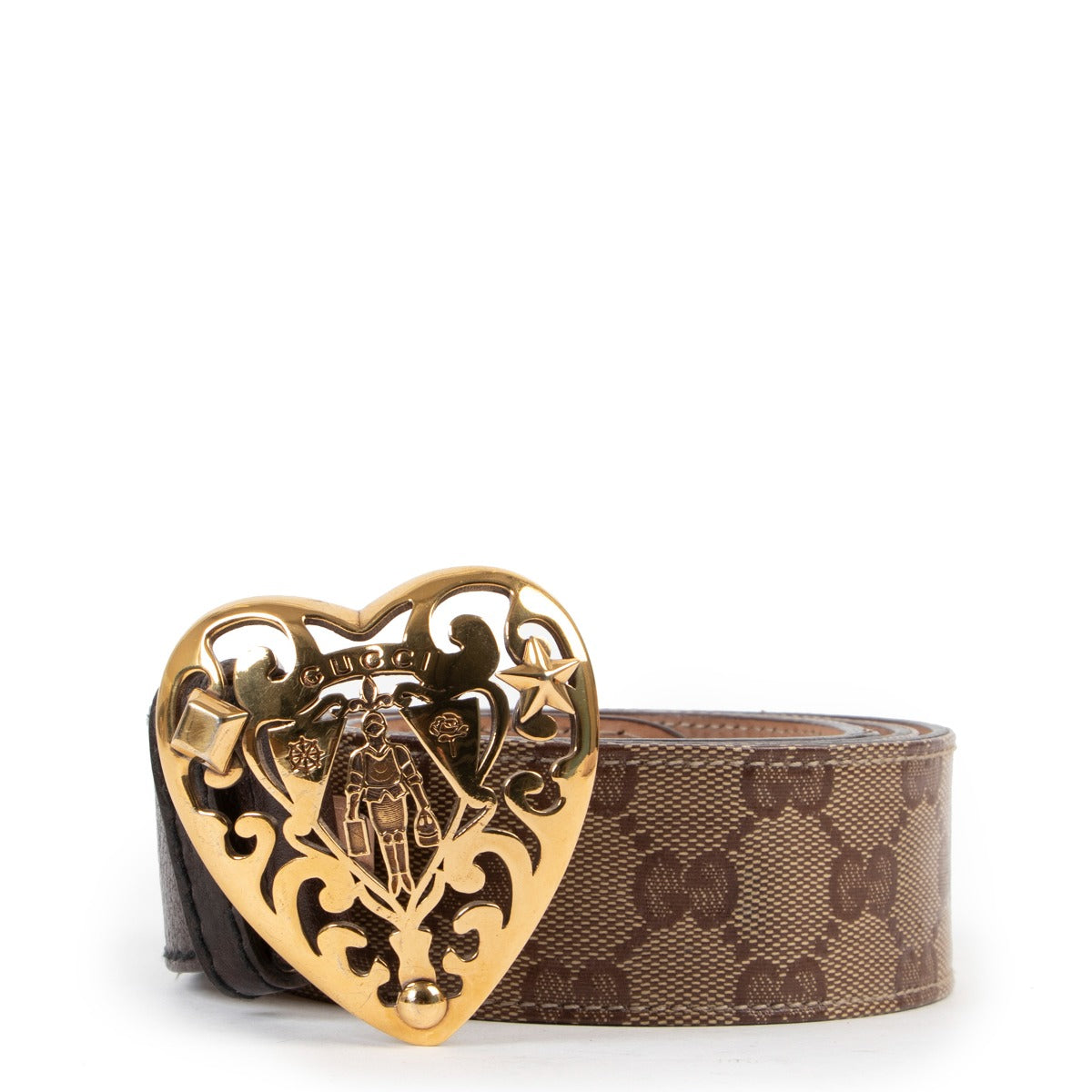 Buy an authentic second hand Gucci Monogram Belt Size 95 at Labellov