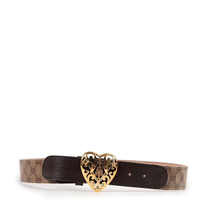 Buy an authentic second hand Gucci Monogram Belt Size 95 at Labellov