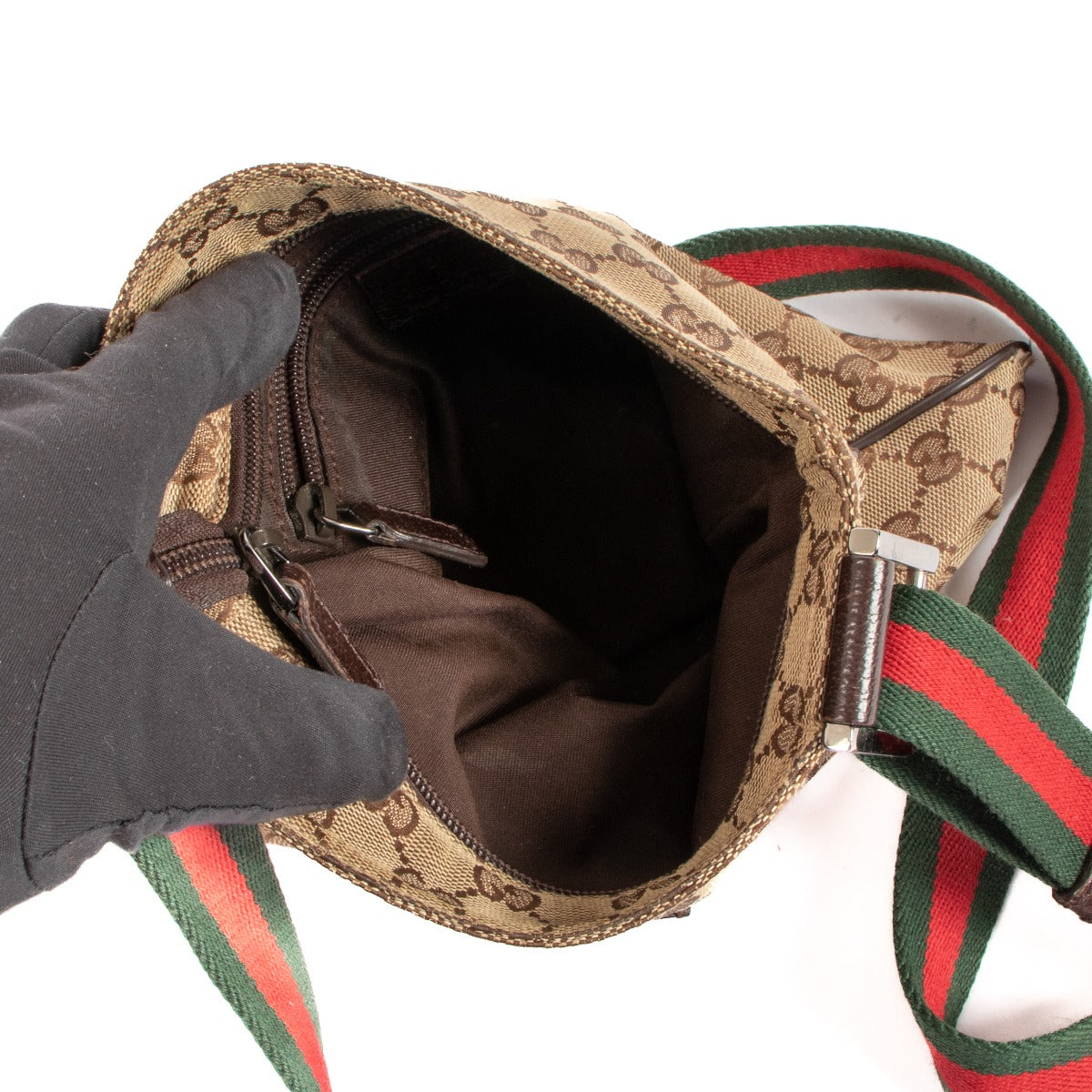 Gucci GG Canvas Web Kleine Messenger Bag
