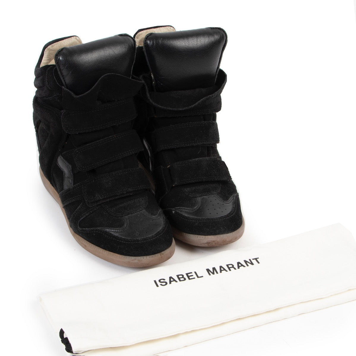 Buy an authentic pair of second hand Isabel Marant Black Bekett Sneaker Size 39 at Labellov