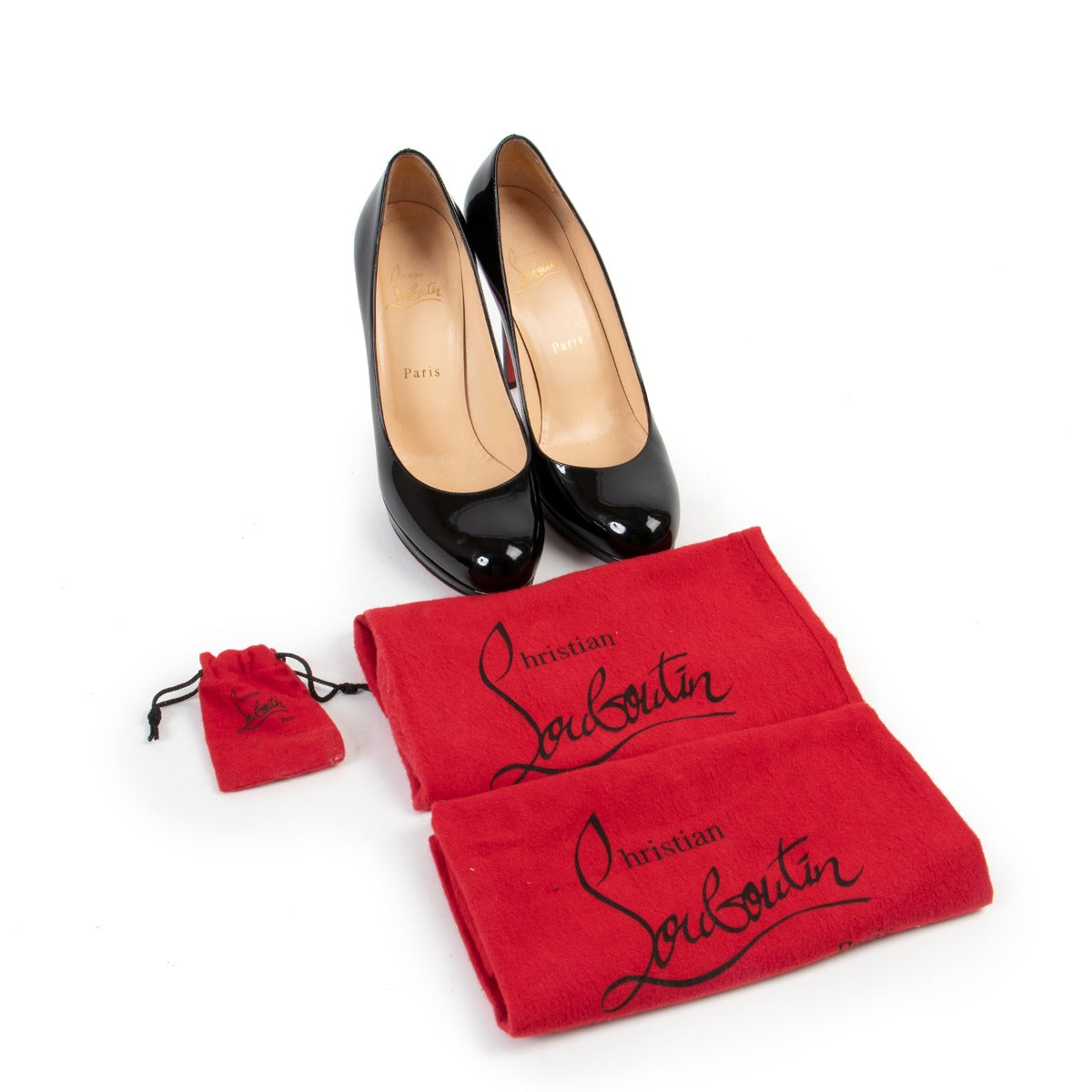 Shop a 100% authentic second hand pair of Christian Louboutin Black Pumps Size 39 at Labellov