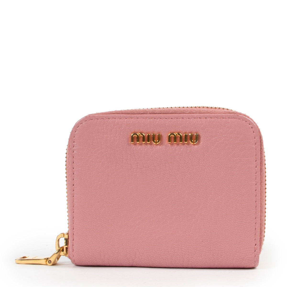Buy a 100% authentic second hand Miu Miu Pink Zippy Wallet at Labellov