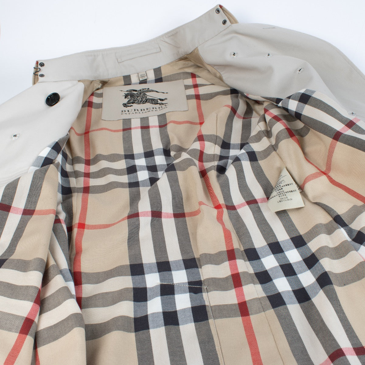 shop 100% authentic second hand Burberry Beige Trench Coat - Size IT40 on Labellov.com