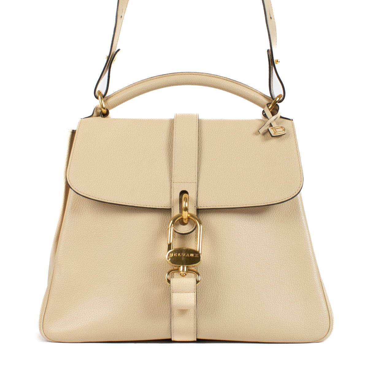 Shop 100% authentic Delvaux Leather Cream Gin Fizz Crossbody at Labellov.com.