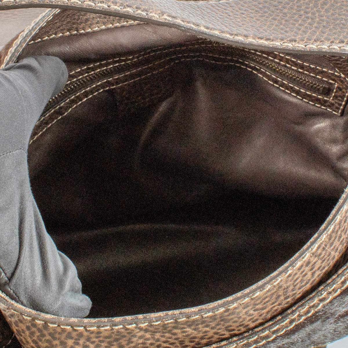 Sac Pelhalm en poulain marron Gucci