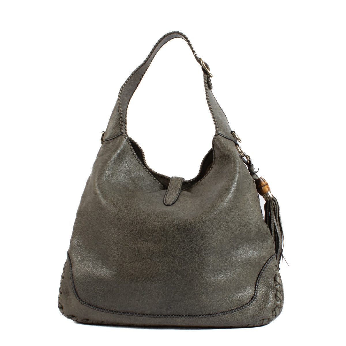 Gucci Olijfgroene Grote New Jackie Tas