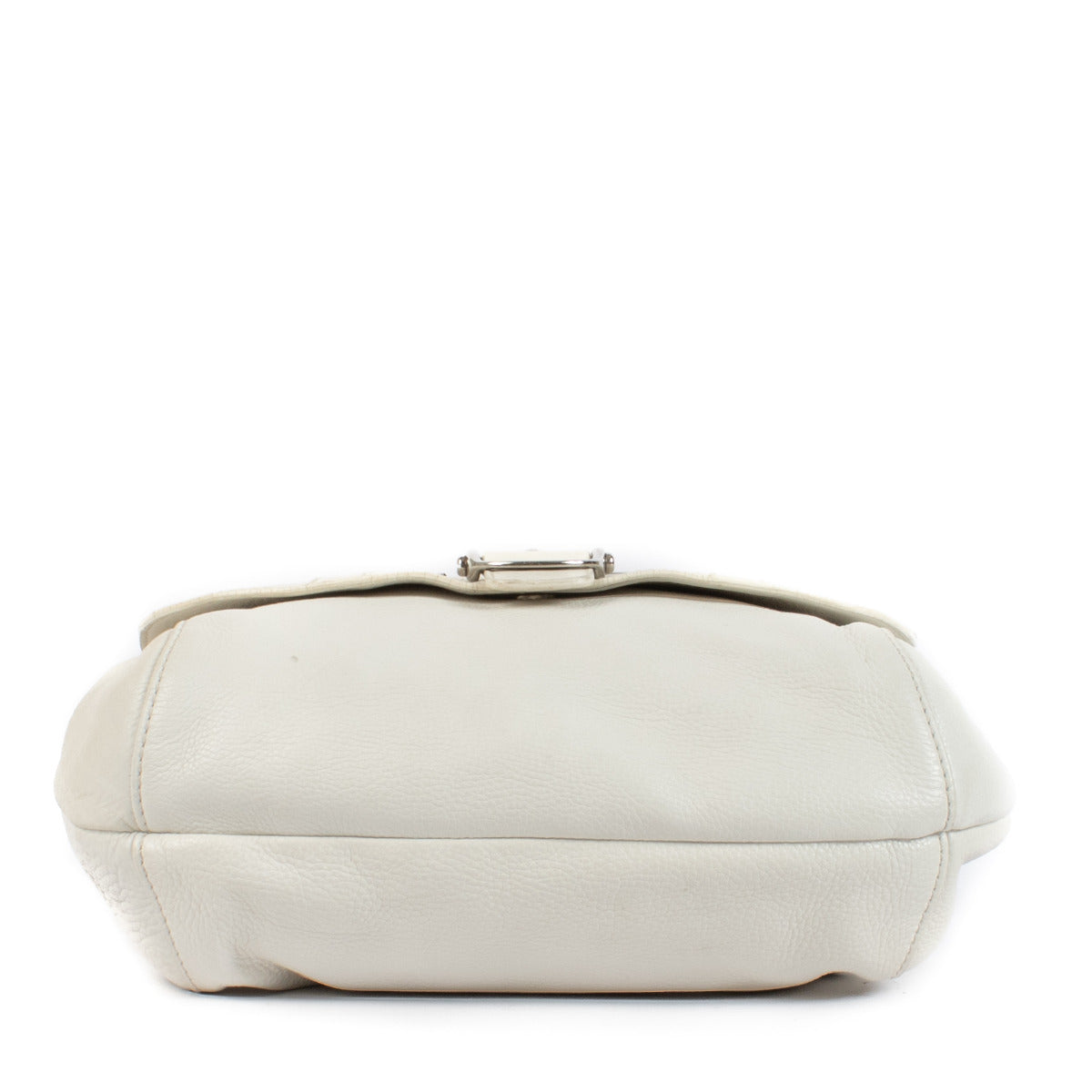 Gucci Witte Leren Techno Horsebit Flaptas