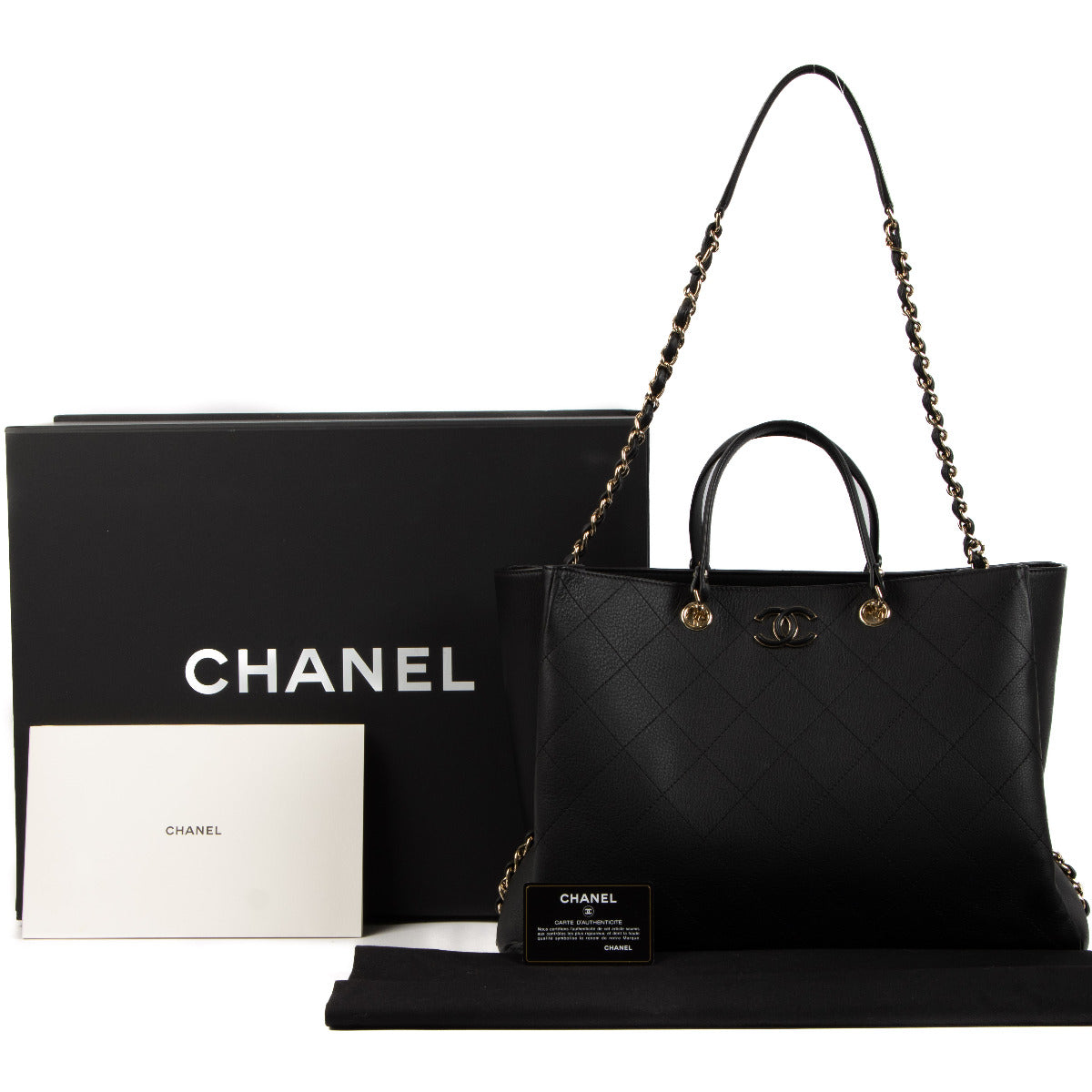 Chanel Black Large Bullskin Shopping Bag
