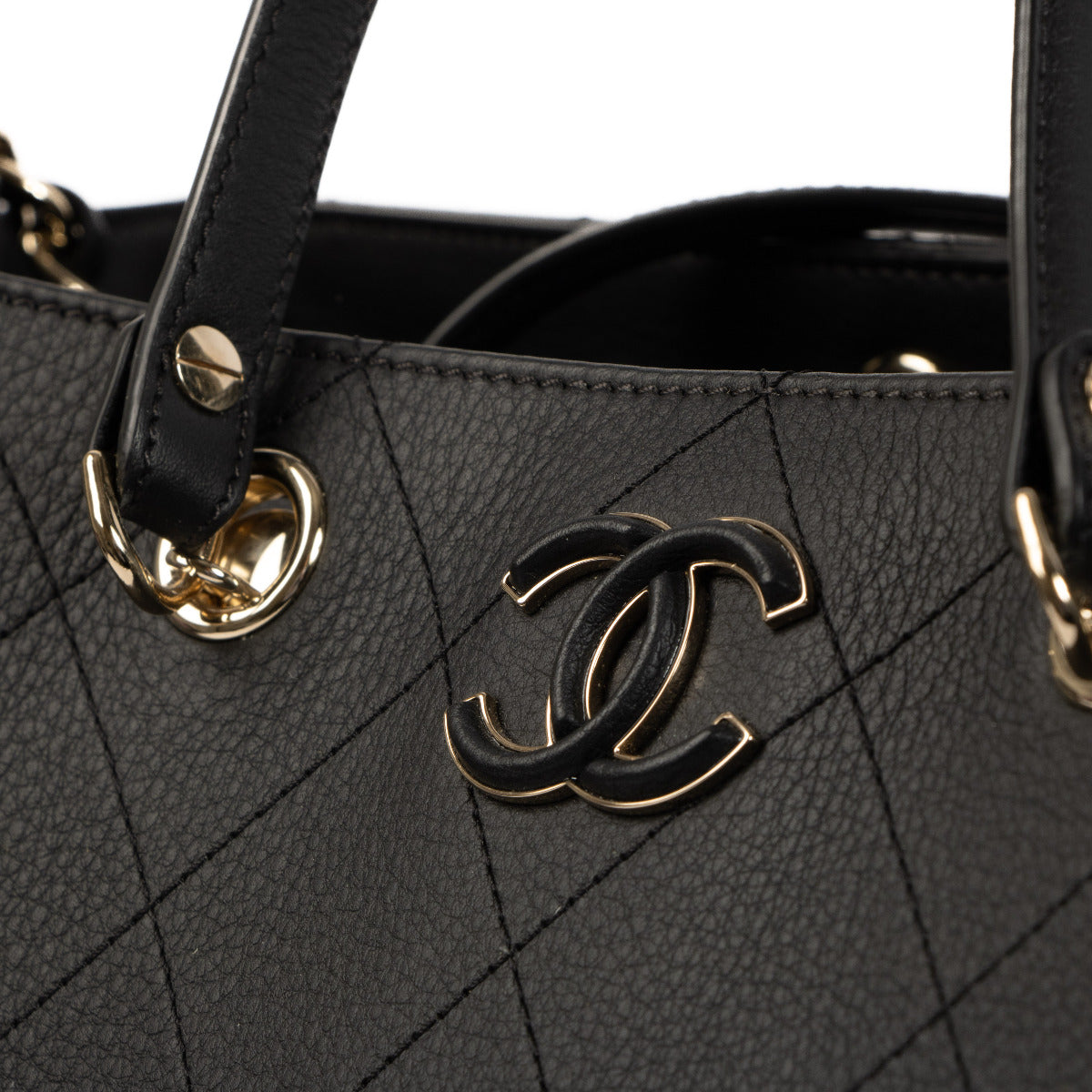 Chanel Black Large Bullskin Shopping Bag