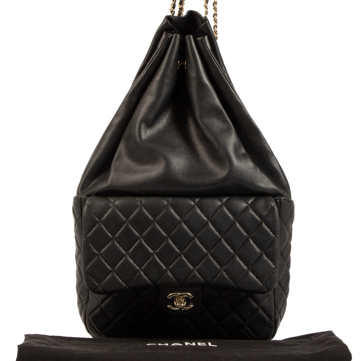 Chanel Black Quilted Lambskin Seoul Backpack – Labellov