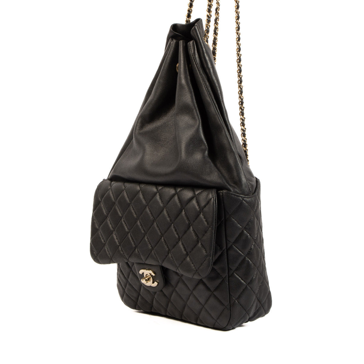 Chanel Black Quilted Lambskin Seoul Backpack
