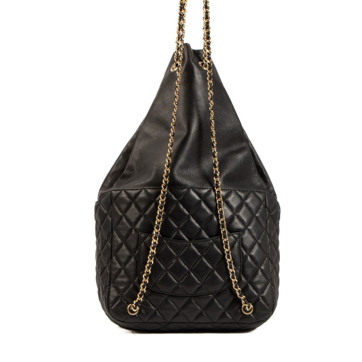 Chanel Black Quilted Lambskin Seoul Backpack
