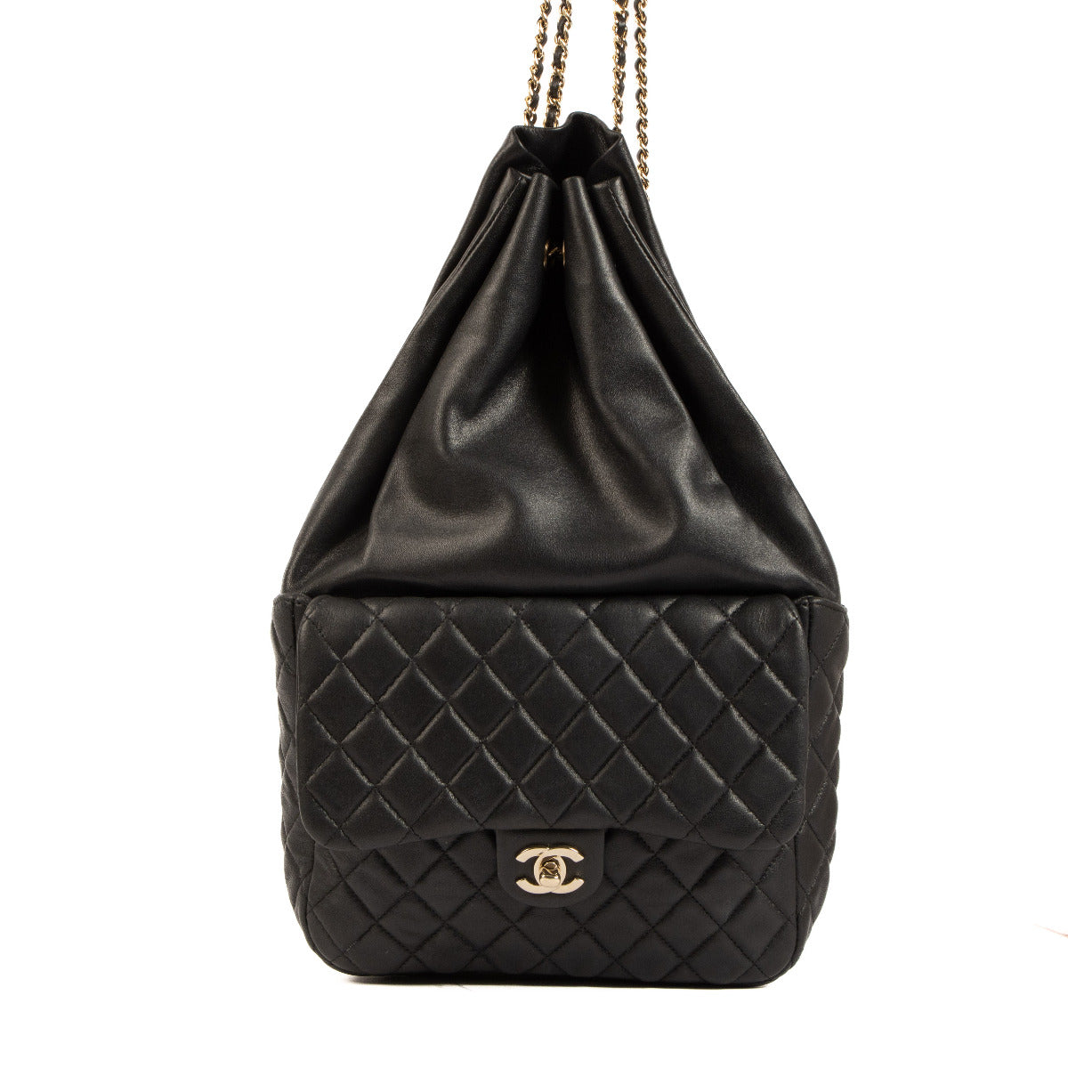 Chanel Black Quilted Backpack